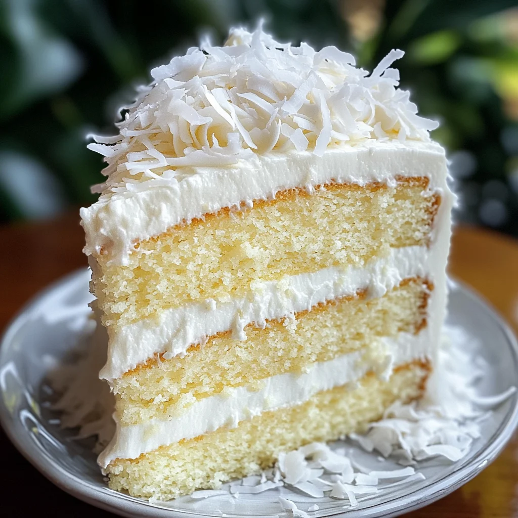 Heavenly Coconut Cream Cake: A Slice of Paradise Awaits!