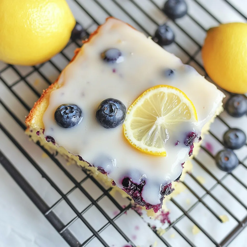 Lemon Blueberry Sheet Cake