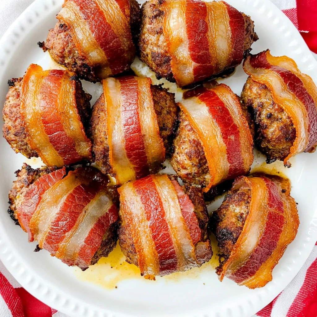 Mini Turkey Bacon Wrapped Meatloaf Recipe