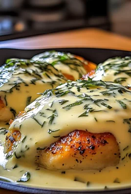 Mozzarella Chicken in Basil Cream Sauce