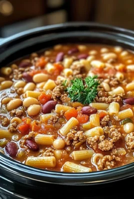 Olive Garden Slow Cooker Pasta Fagioli: Comfort in Every Spoonful