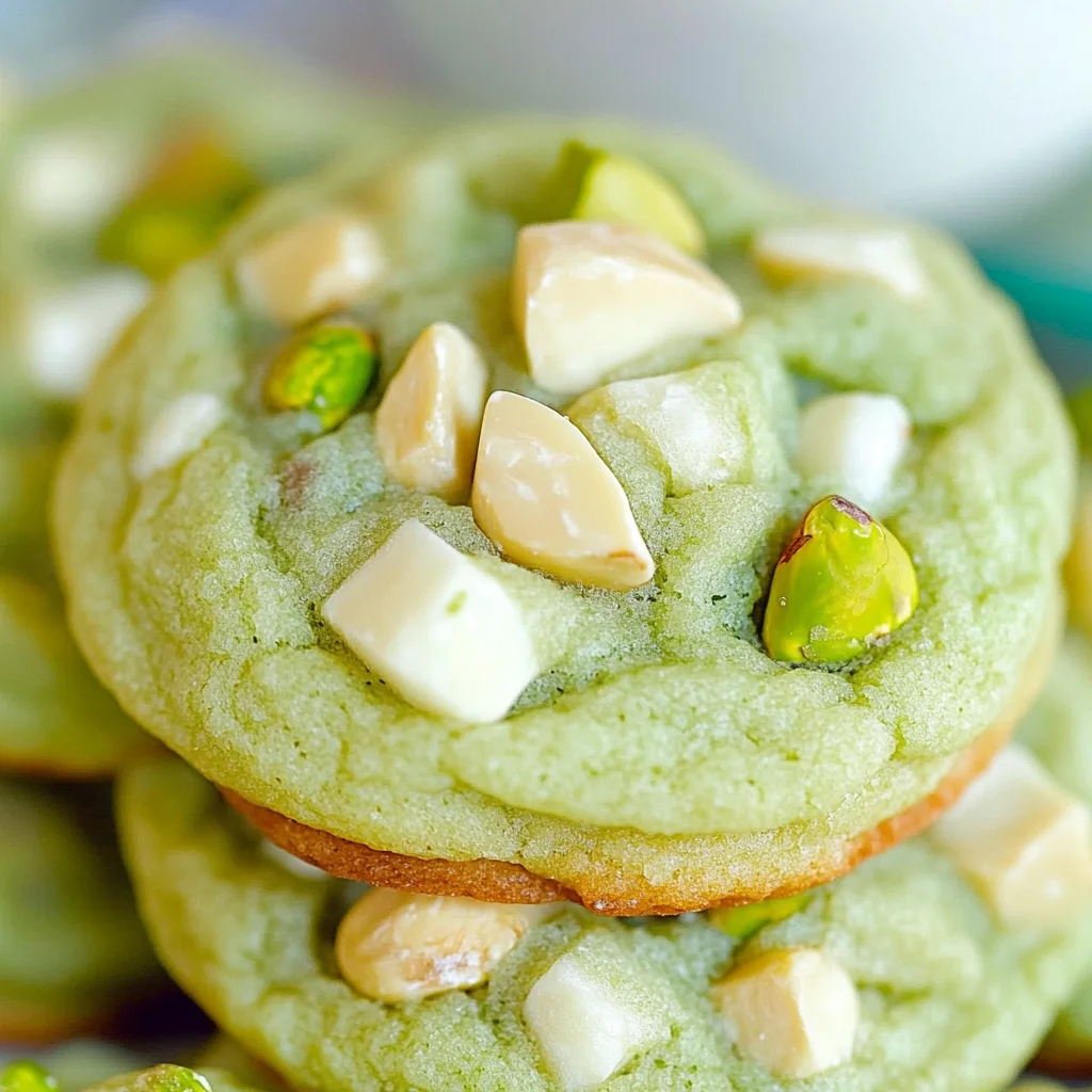 Pistachio Pudding Cookies