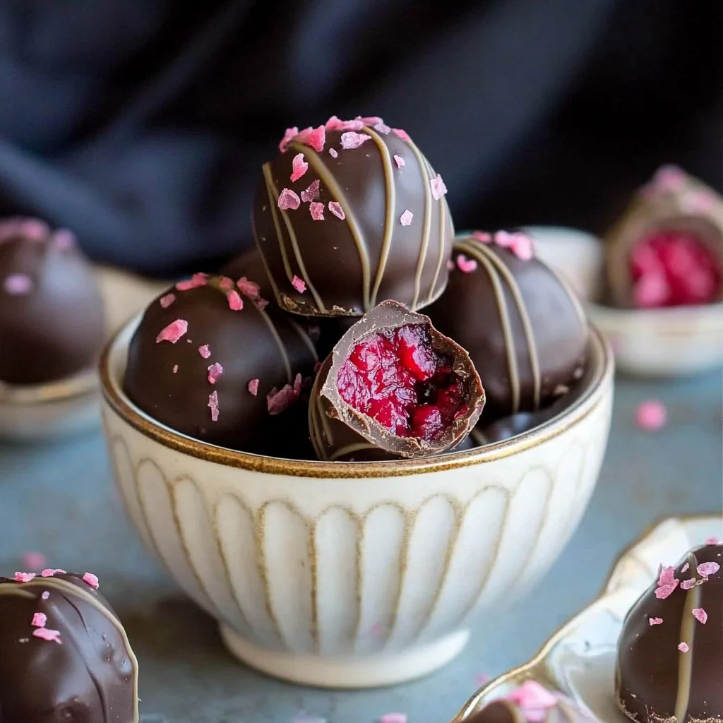 Raspberry Chocolate Truffles