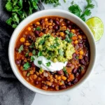 Simple Crockpot Vegetarian Chili Recipe