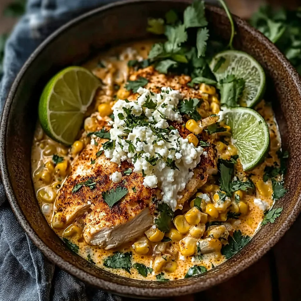 Slow Cooker Street Corn Chicken: Creamy, Zesty, and Effortless Dinner Magic