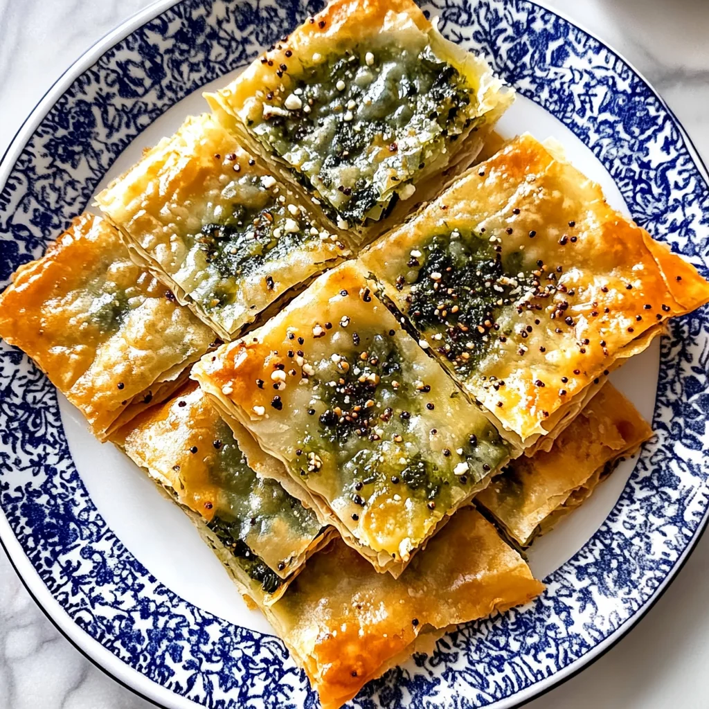 Spinach and Feta Cheese Börek - Turkish Borek Recipe