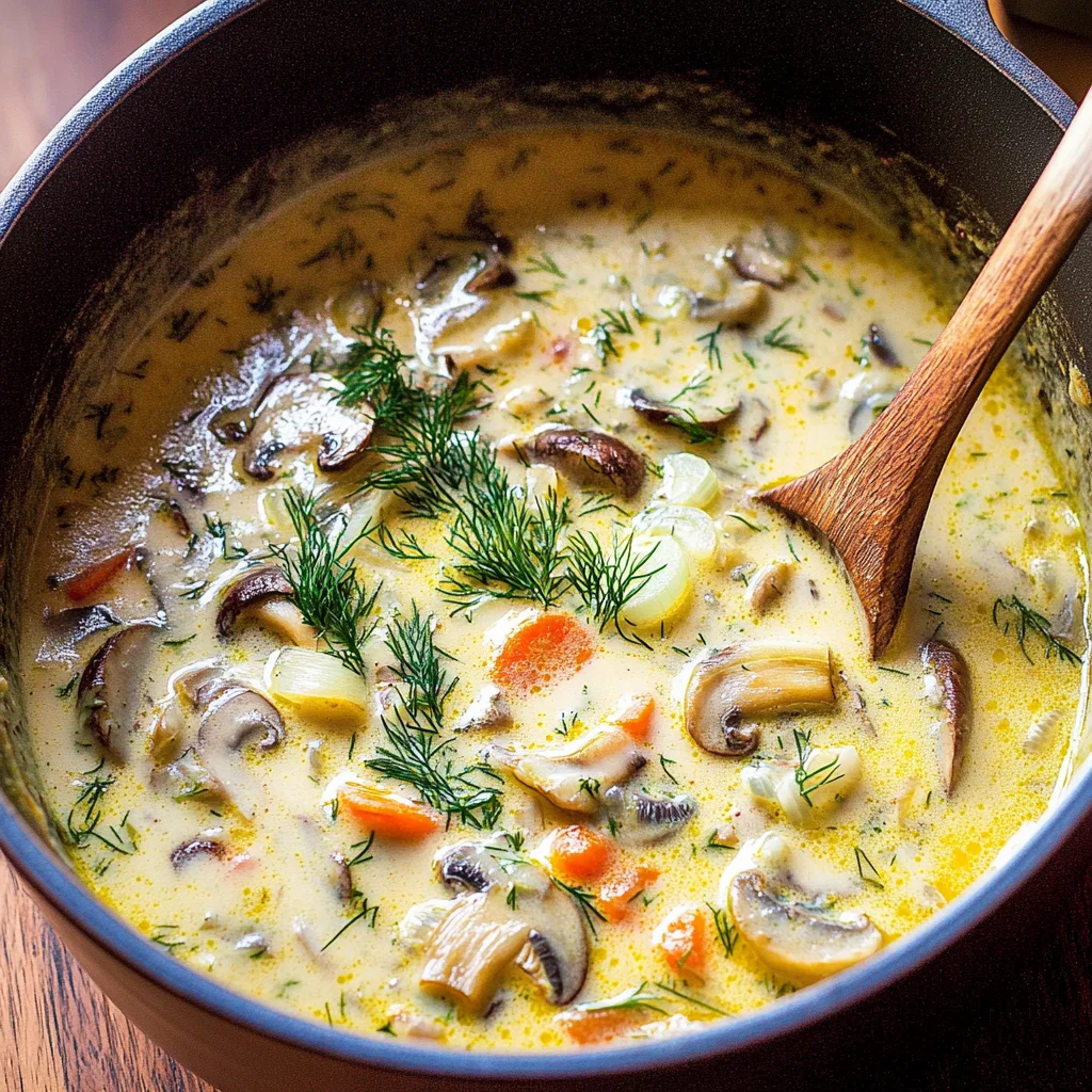 The BEST Mushroom Soup Recipe