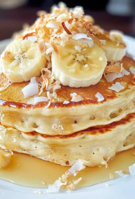 Toasted Coconut Macadamia Pancakes with Coconut Syrup