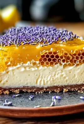 Ultimate Lemon Lavender Cheesecake with Honeycomb Magic