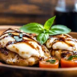 Balsamic Baked Chicken Breast with Mozzarella Cheese Recipe