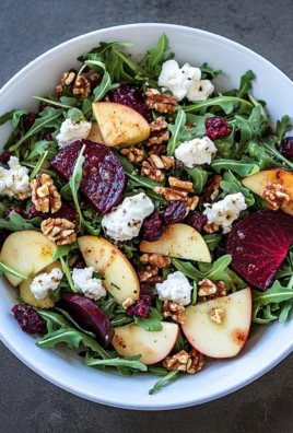 Beet and Goat Cheese Arugula Salad