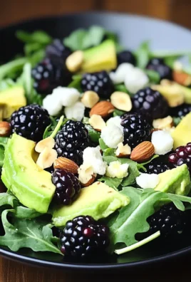 Blackberry, Avocado, and Arugula Salad