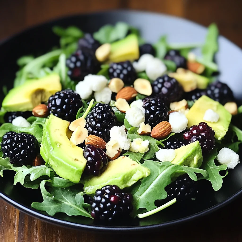 Blackberry, Avocado, and Arugula Salad