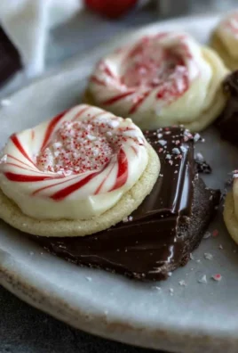 Chocolate Peppermint Bark Sugar Cookies
