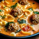 Creamy Italian Meatball Soup