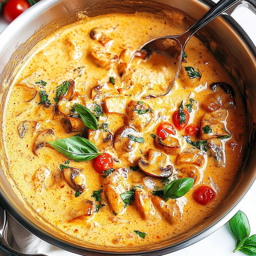 Creamy Tuscan Marry Me Mushrooms