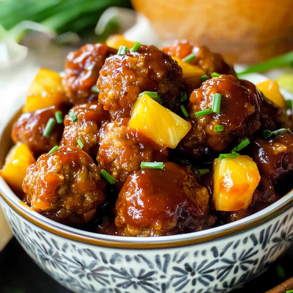 Crock Pot Hawaiian Meatballs (+Video)