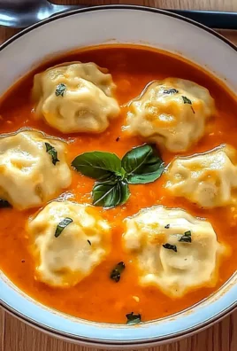 Tomato Soup with Cheese Dumplings